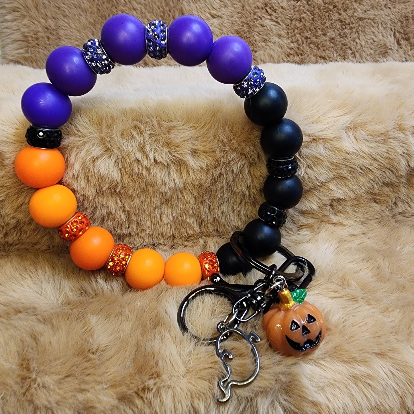 Halloween Theme Wristlet Keychain
