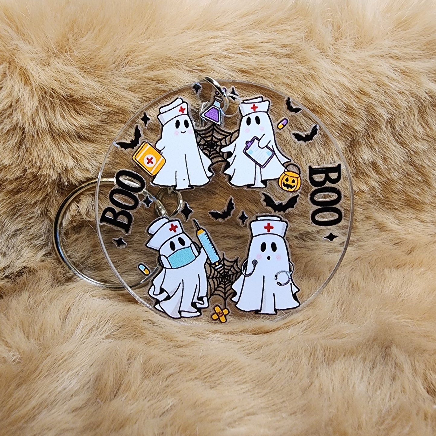 Ghost Nurse Acrylic Keychain