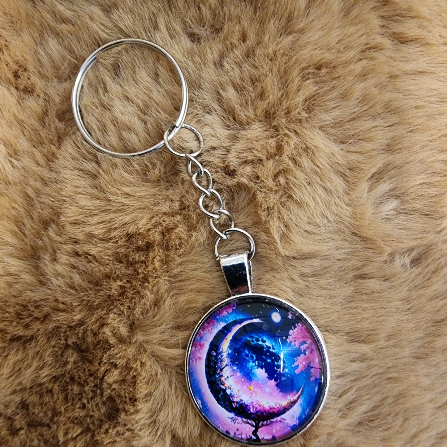 Glass Tree of Life Keychain