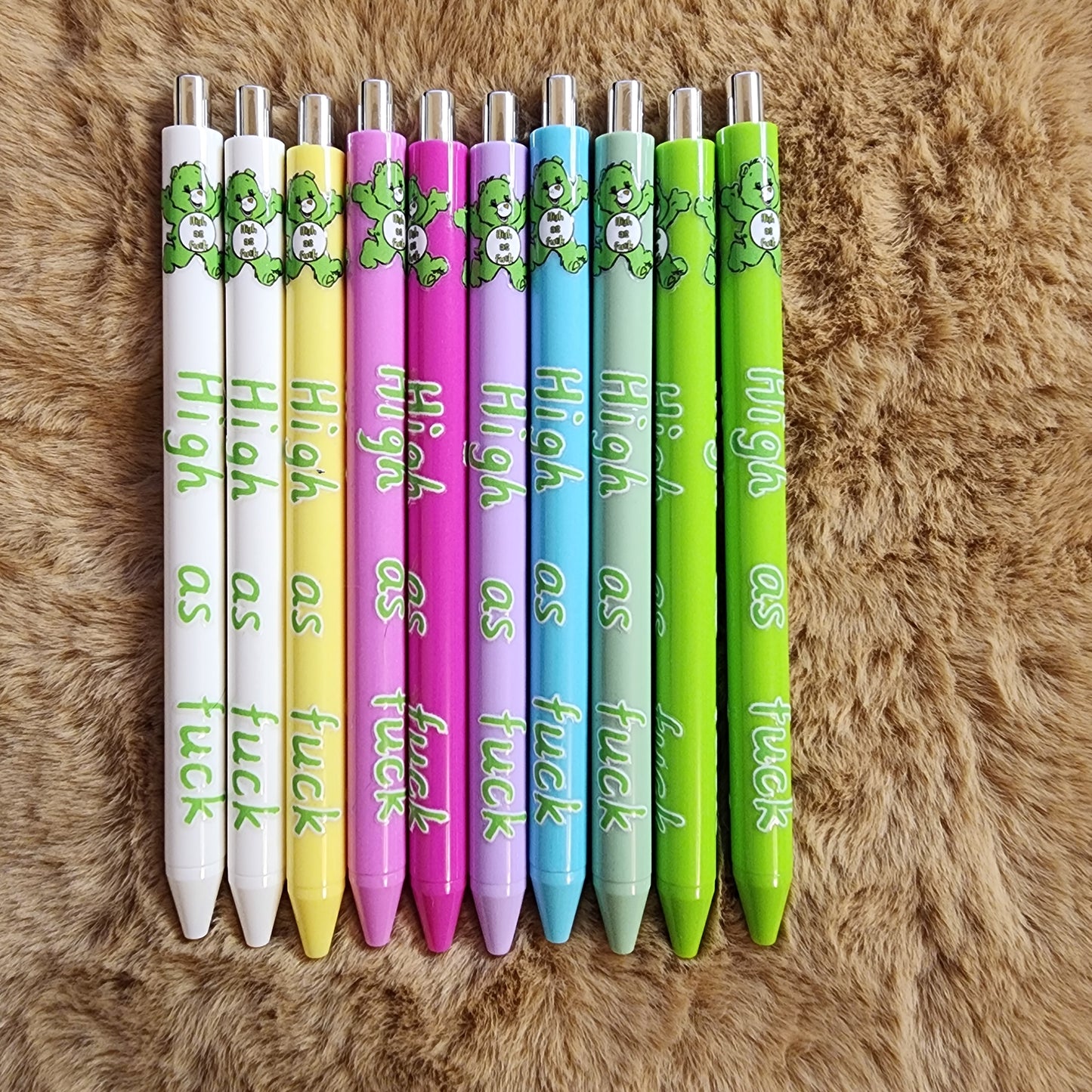 420 Swear Bear High As F*#k Pens