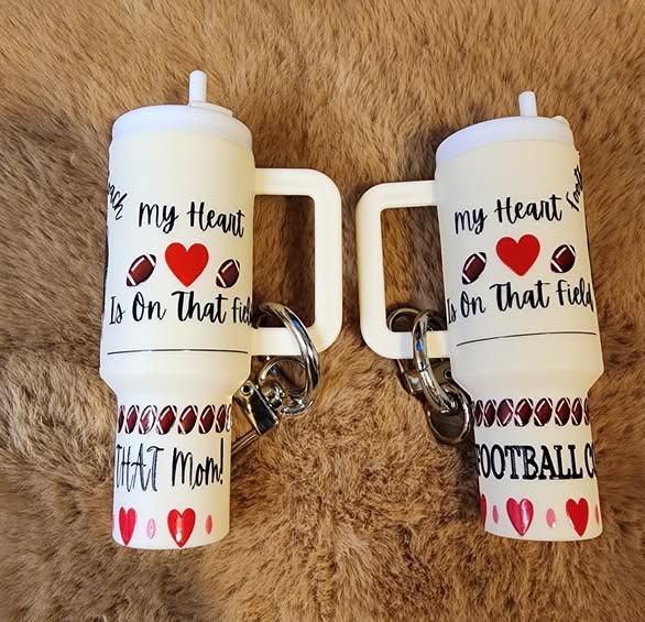 Football Coach Wife Mini Tumbler Keychain