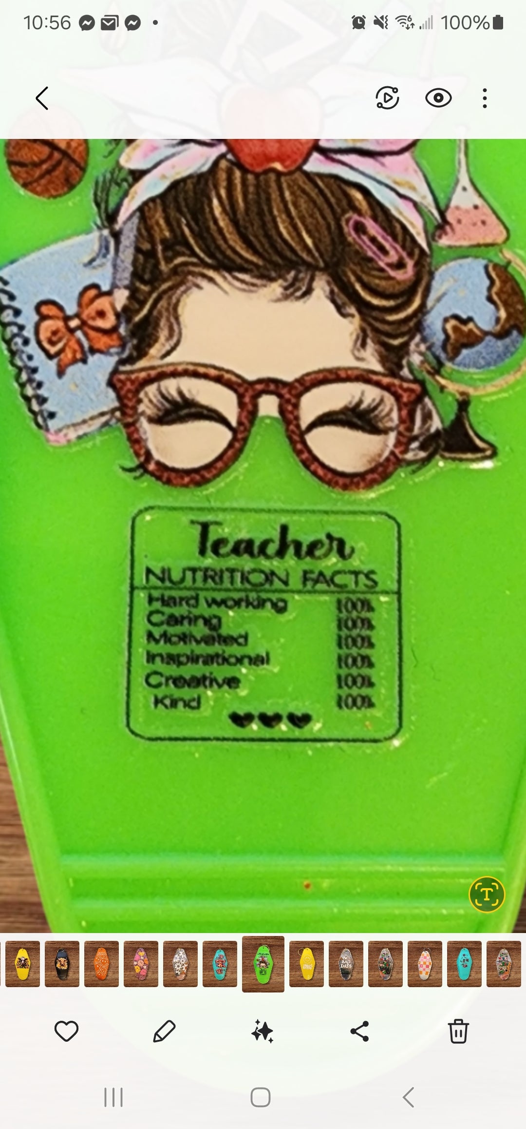 Teacher Hotel Keychain
