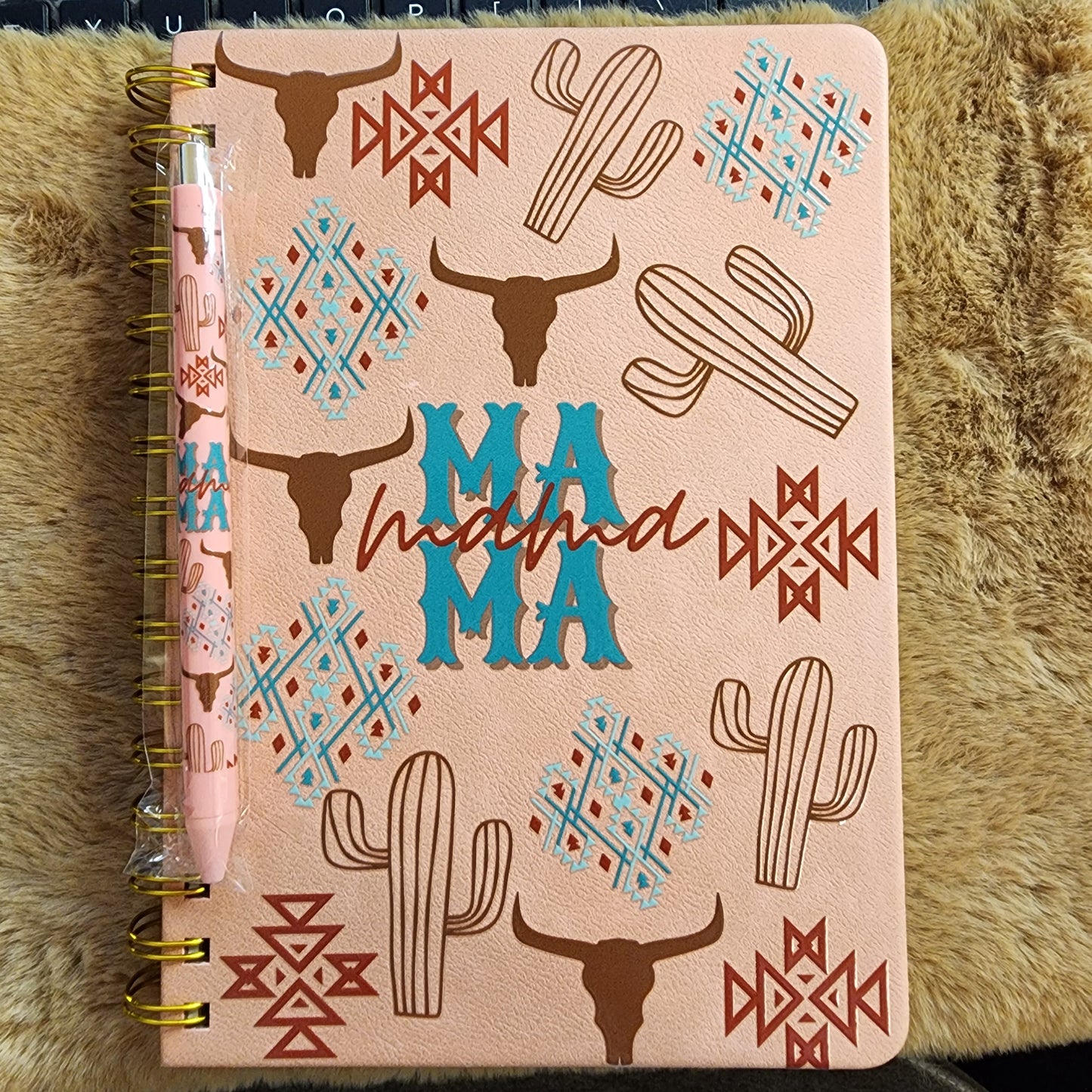 Western Mama Notebook/Journal with matching pen