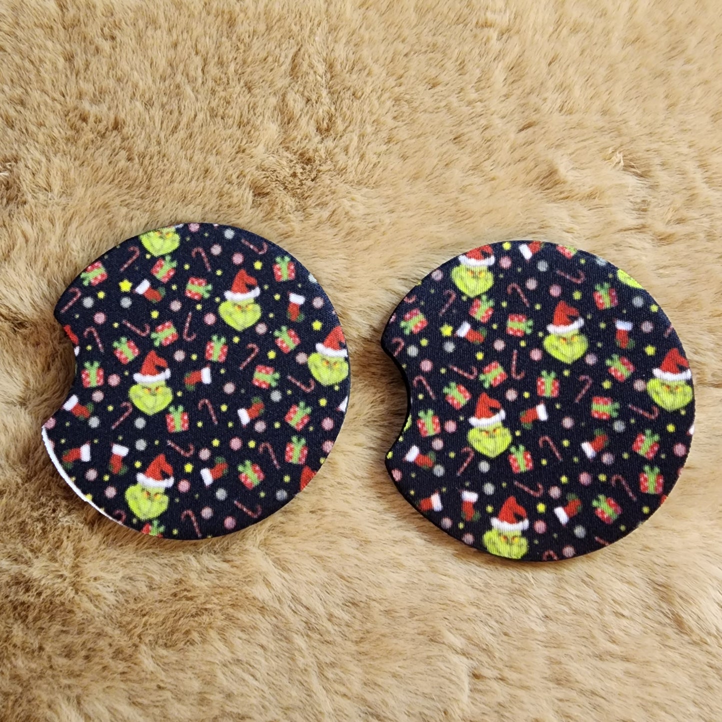 Green Guy 2 pc car coaster set