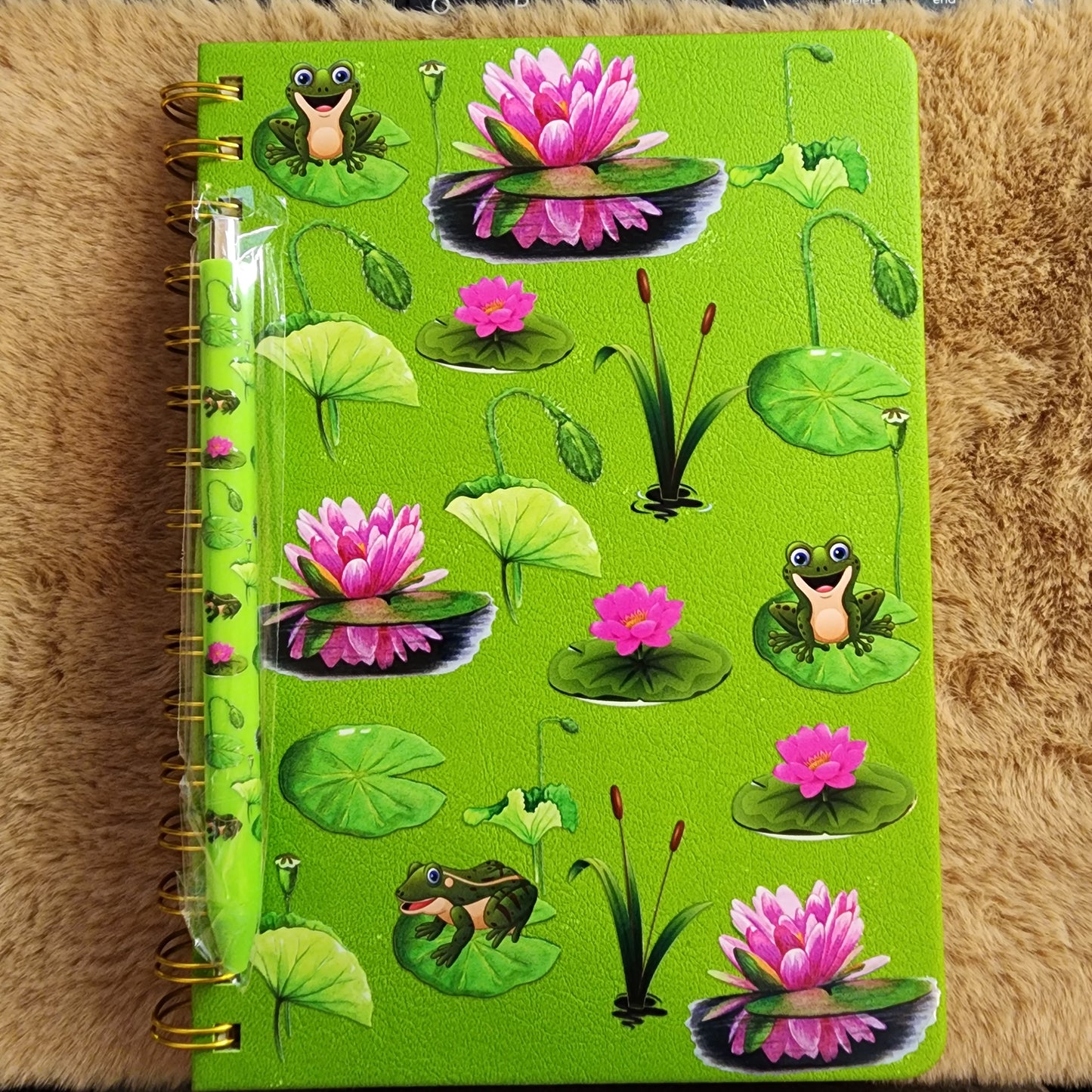 Frog Notebook/Journal with matching pen