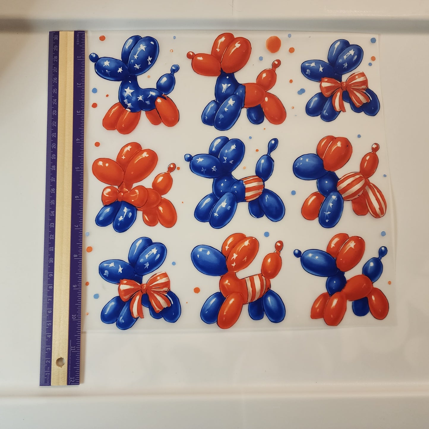 Patriotic DTF shirt transfers