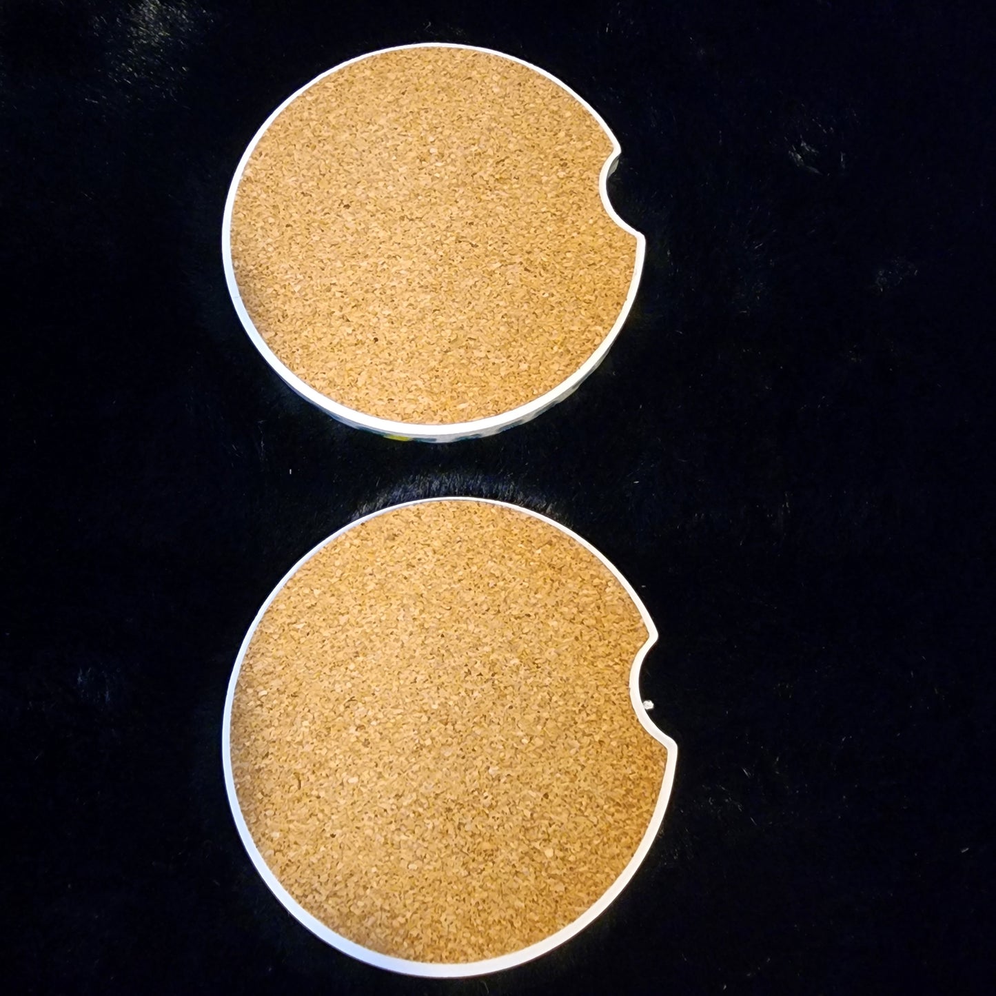 Besties 2 pc ceramic car coaster set