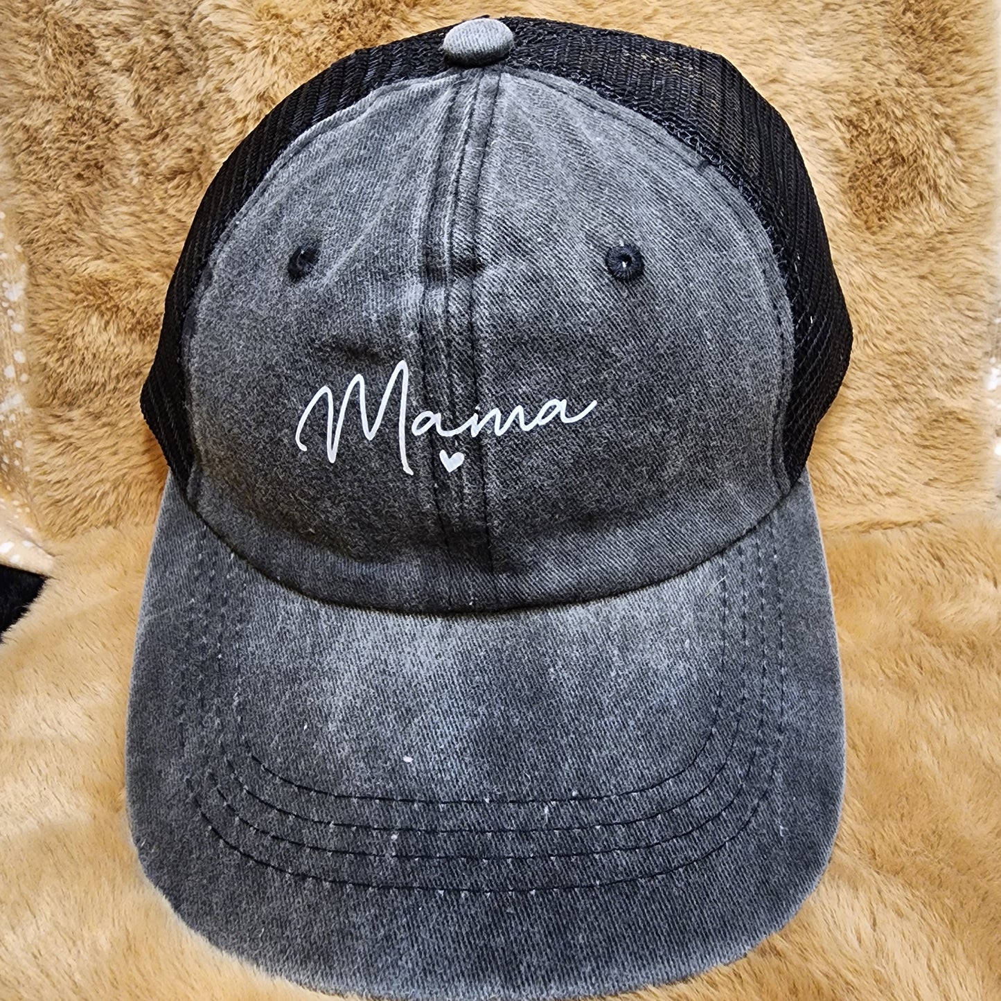 Mama Faded Wash Baseball Cap