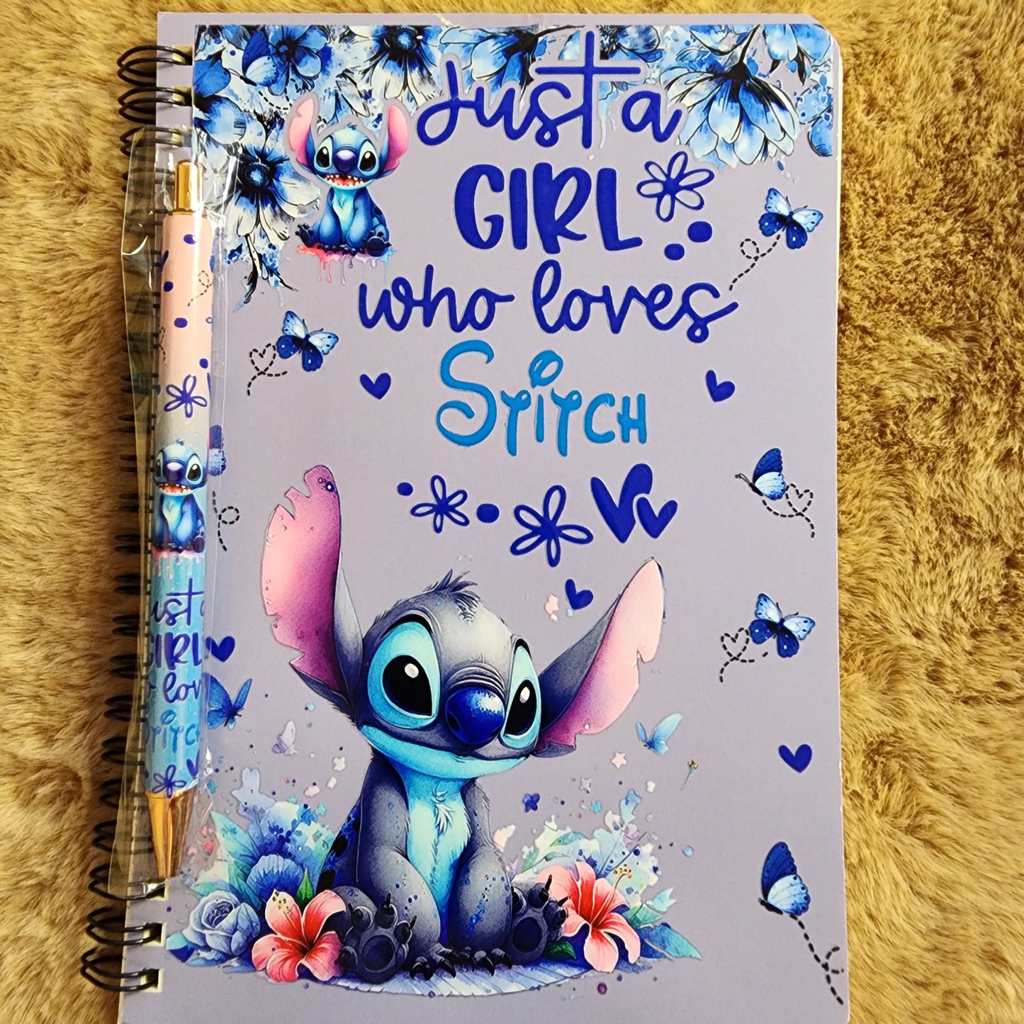 Blue Alien Notebook/Journal with matching pen