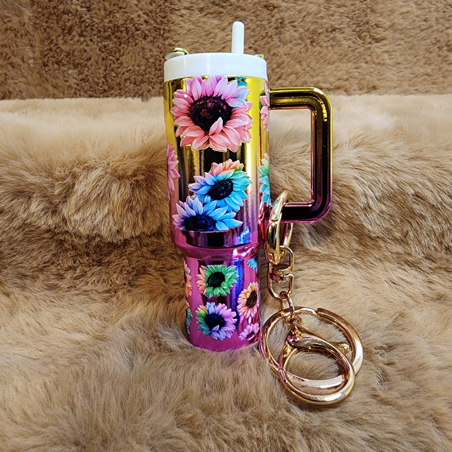 Paw Print Mini Tumbler Keychain