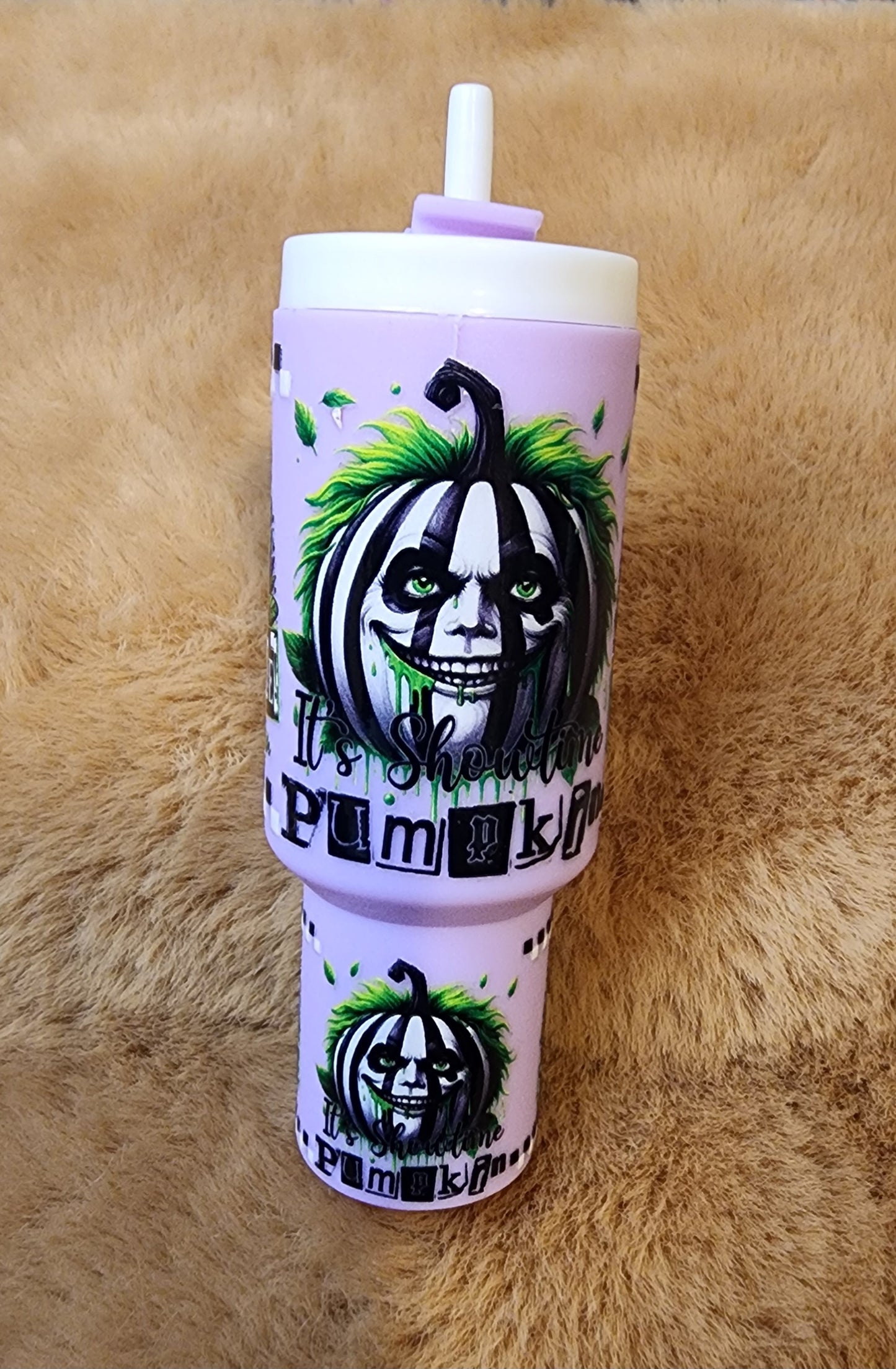 **CLEARANCE** Pumpkin Ghost Mini Tumbler Keychain