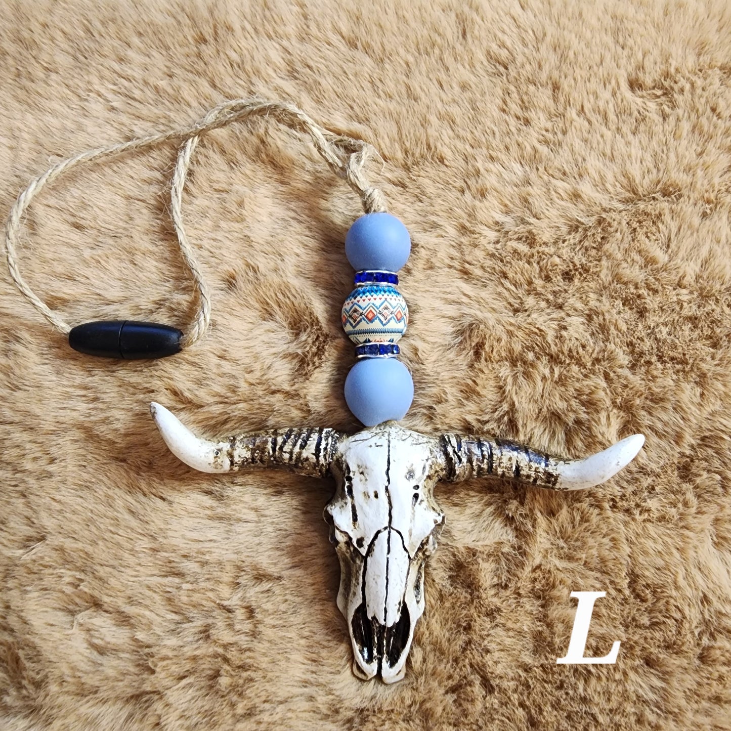 Rustic Bull Skull Car Charms