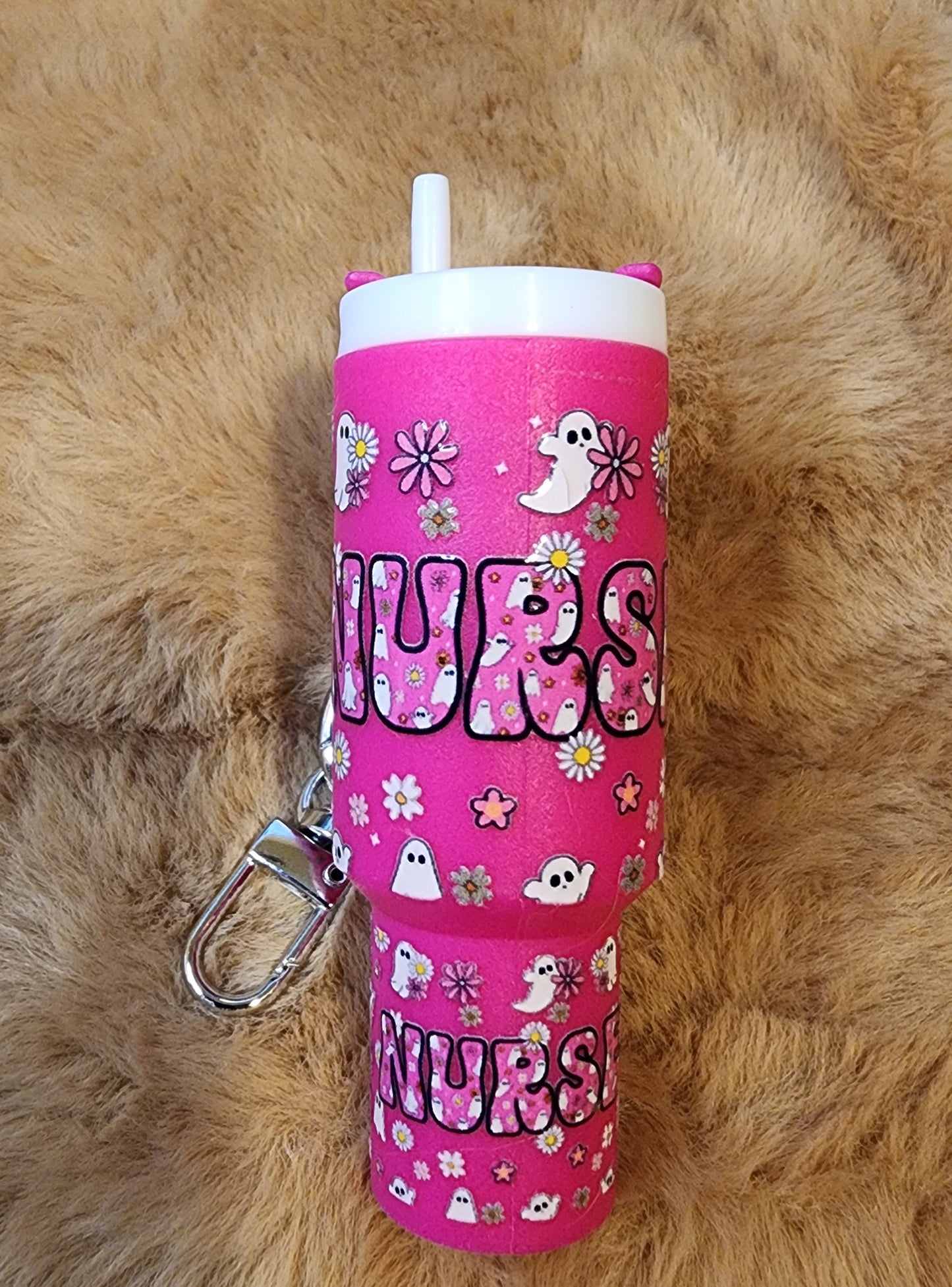 **CLEARANCE** Halloween Nurse Mini Tumbler Keychain