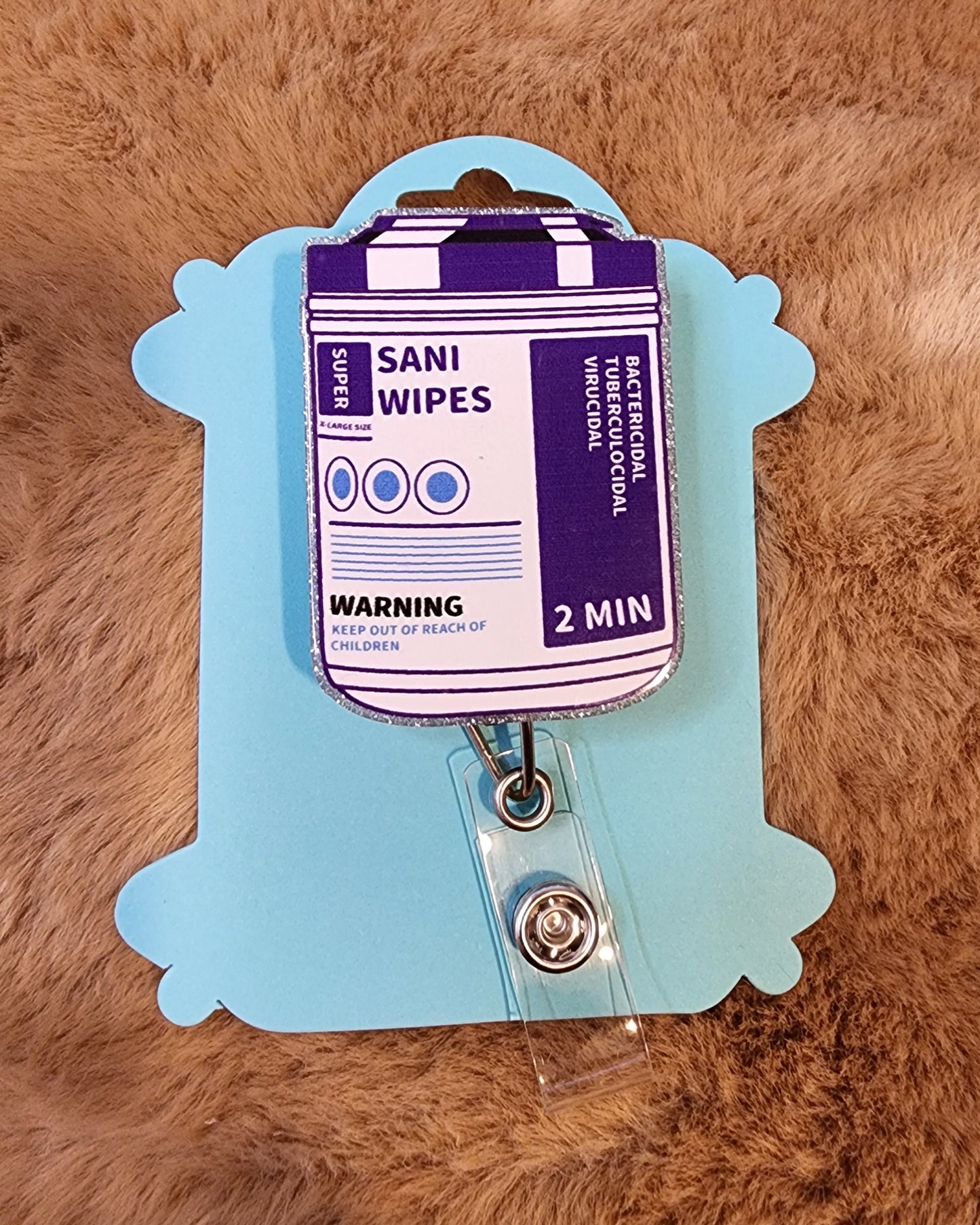 Super Sani Wipes Badge Reel