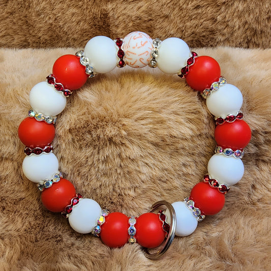 Christmas Wristlet Keychain