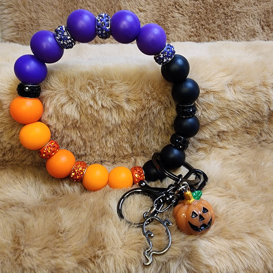 Halloween Theme Wristlet Keychain