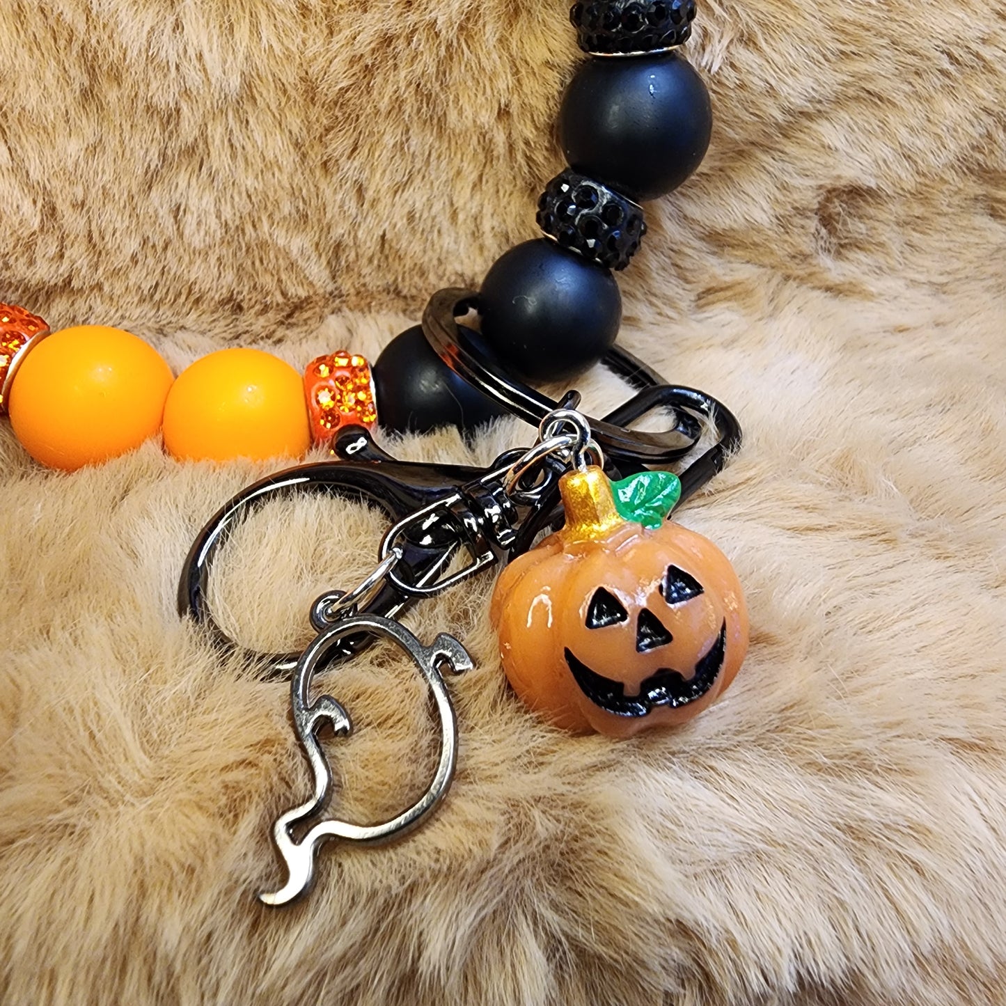 Halloween Theme Wristlet Keychain