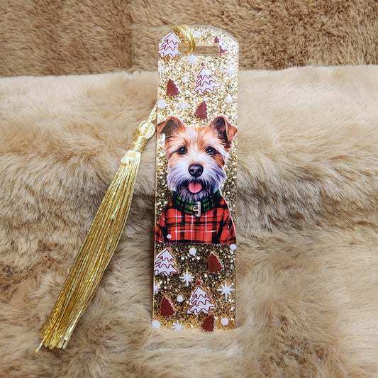 Dog Christmas Acrylic Bookmark