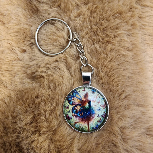 Glass Fairy Keychain