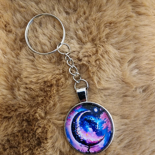 Glass Tree of Life Keychain
