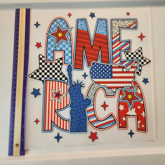 AMERICA Patriotic DTF