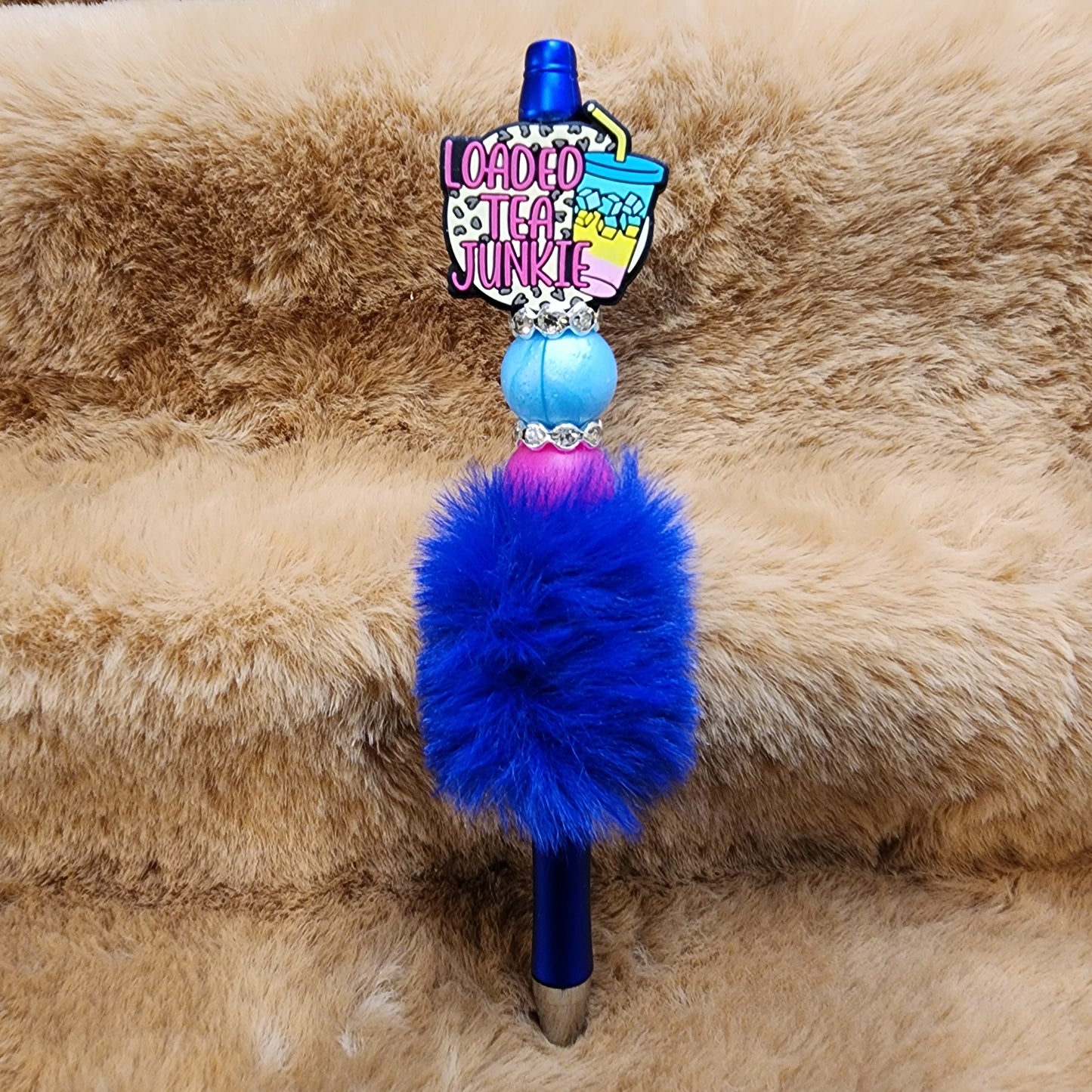 Loaded Tea Junkie Beaded Pen