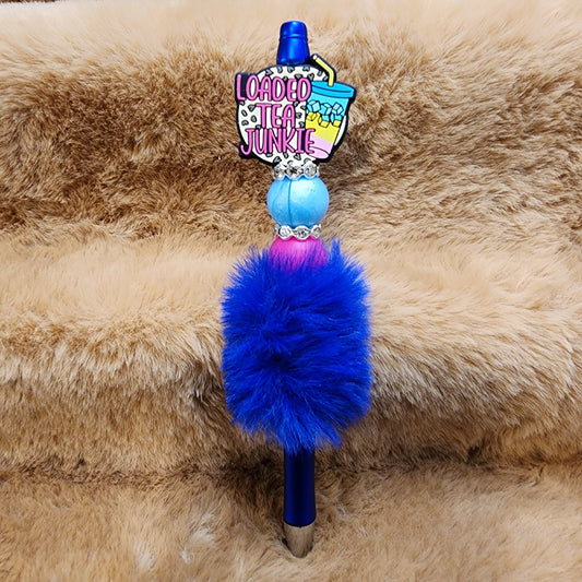 Loaded Tea Junkie Beaded Pen