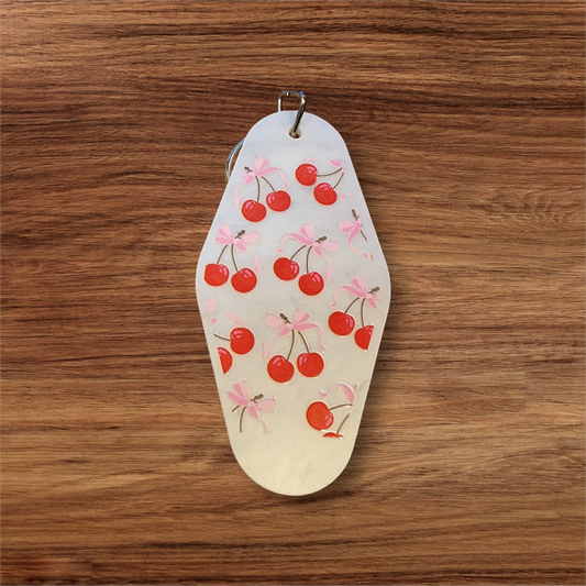 Cherries & Bows Hotel Keychain