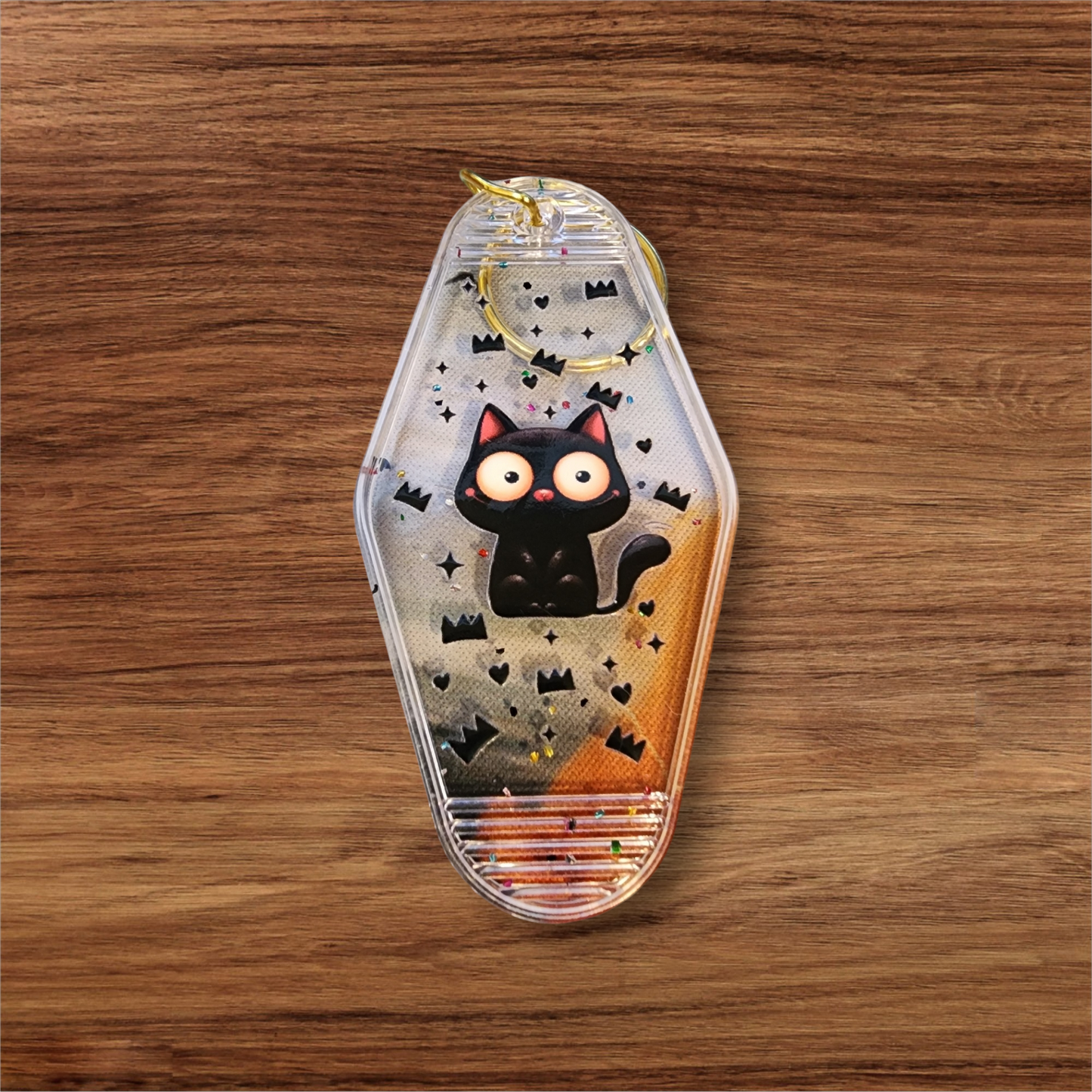 Black Cat Hotel Keychain
