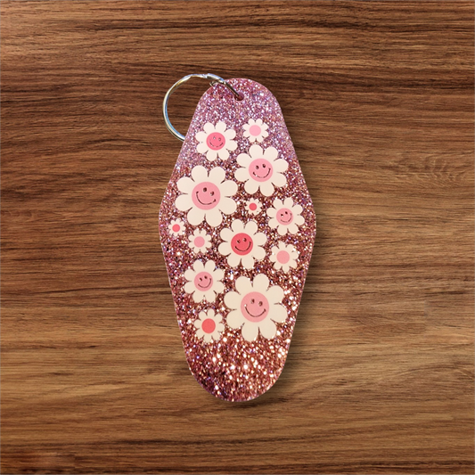 Flower Hotel Keychain
