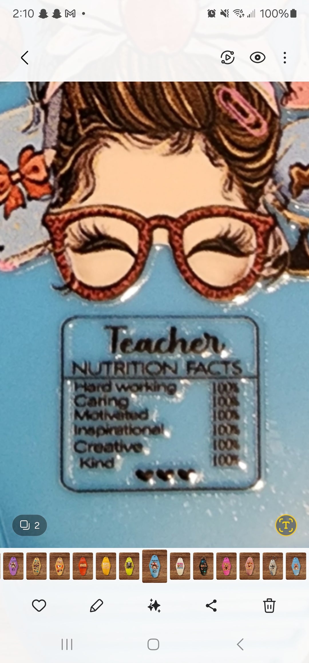 Teacher Hotel Keychain