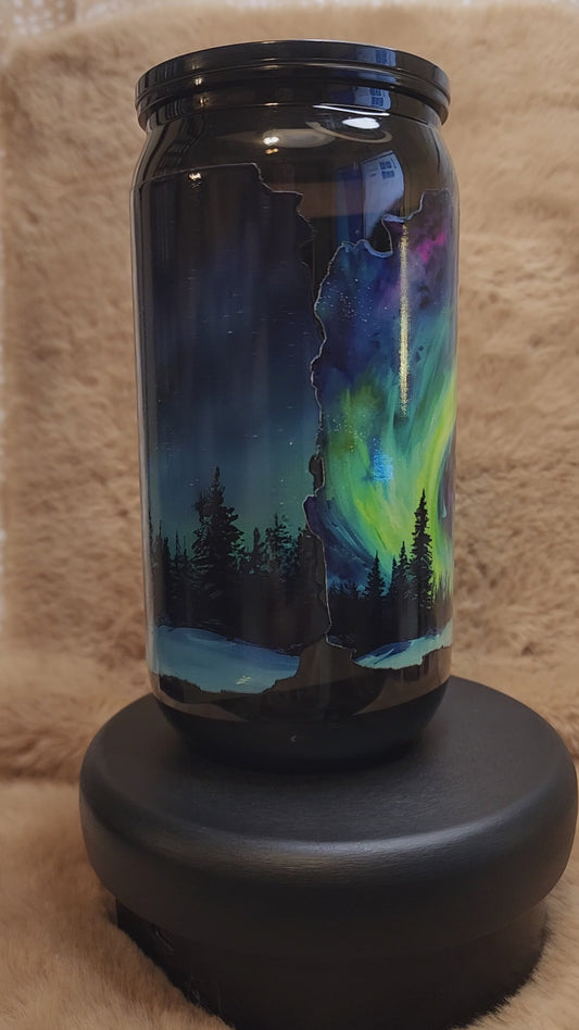 Northern Lights 16 oz. Plastic Tumbler