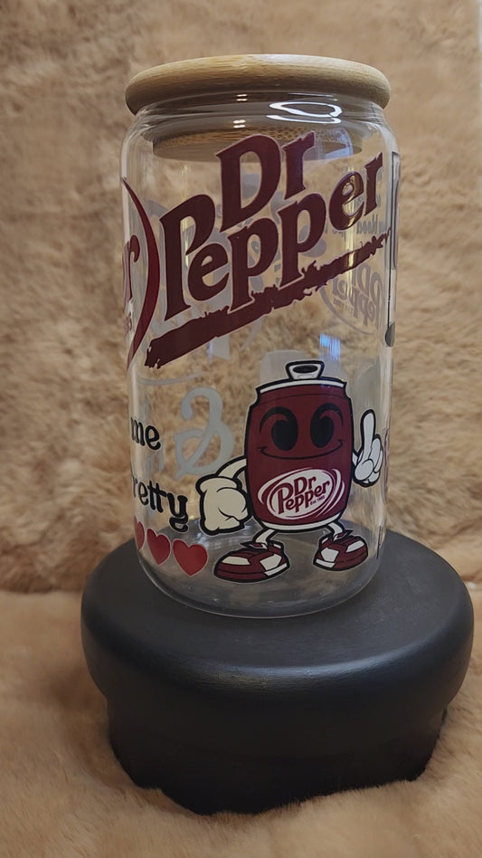 Soda Themed 16 oz. Glass Tumbler