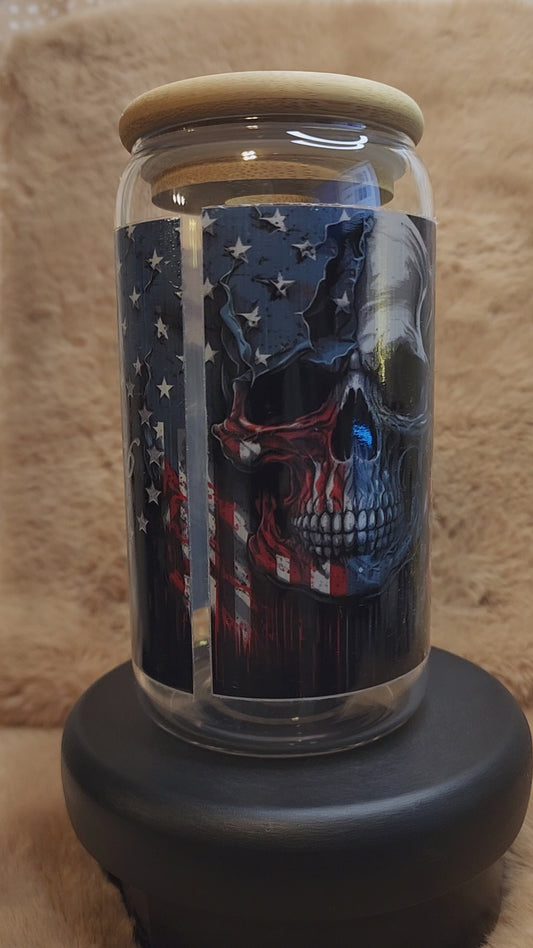 We The People 16 oz. Glass Tumbler