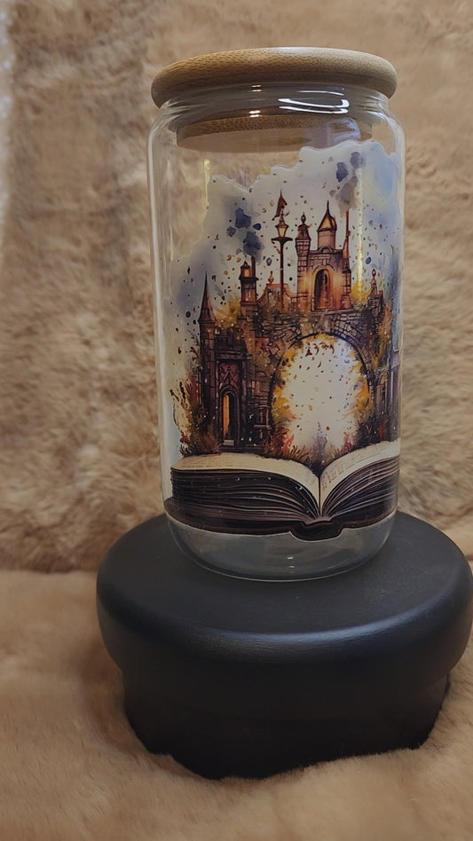 Story Book 16 oz, Glass Tumbler