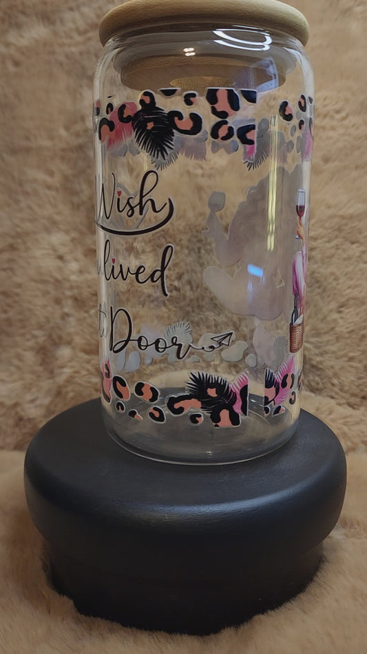 Best Friends 16 oz. Glass Tumbler