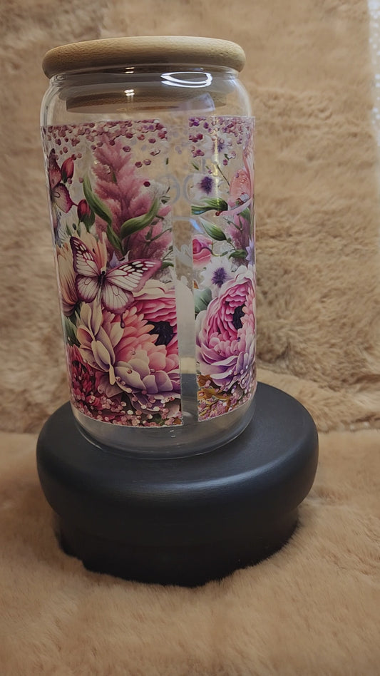 Be Real, Not Perfect 16 oz. Glass Tumbler