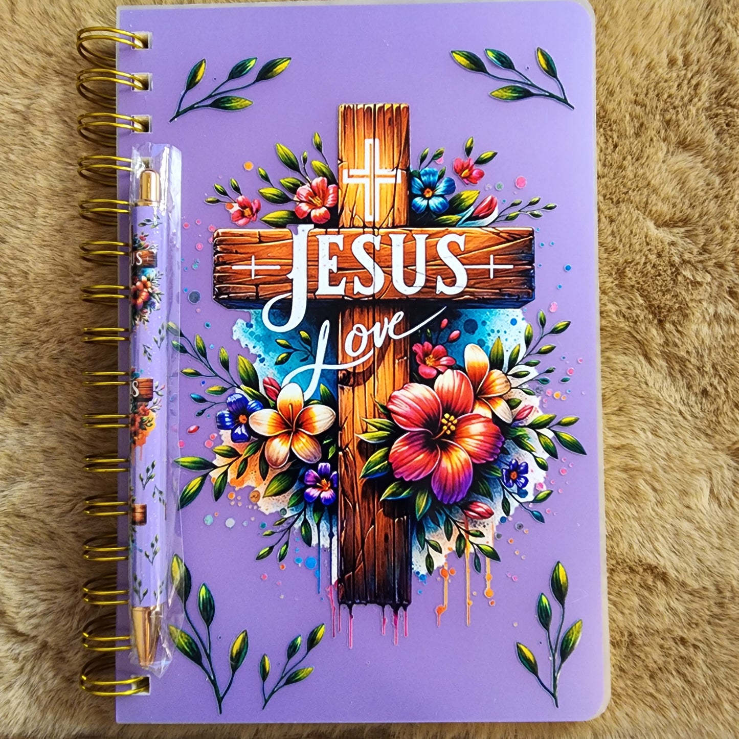 Love Jesus Notebook/Journal with matching pen