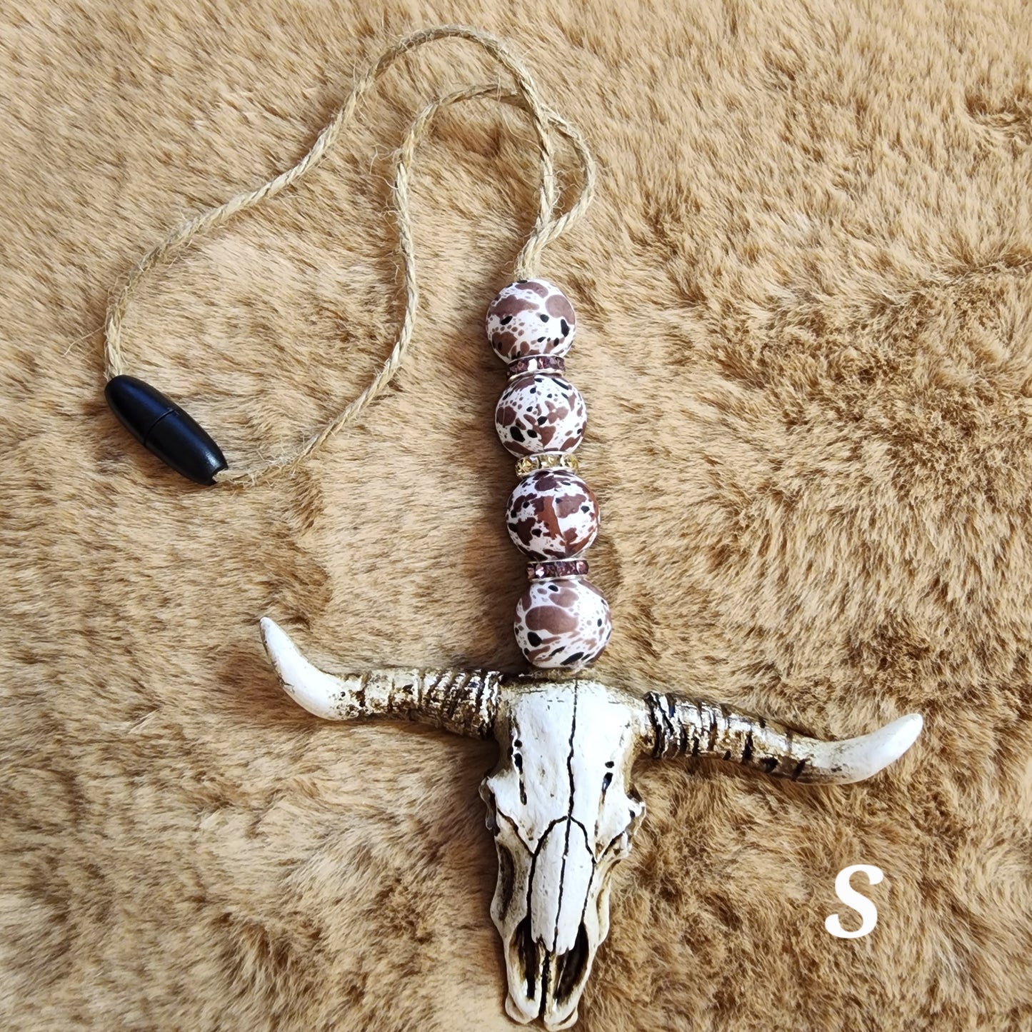 Rustic Bull Skull Car Charms