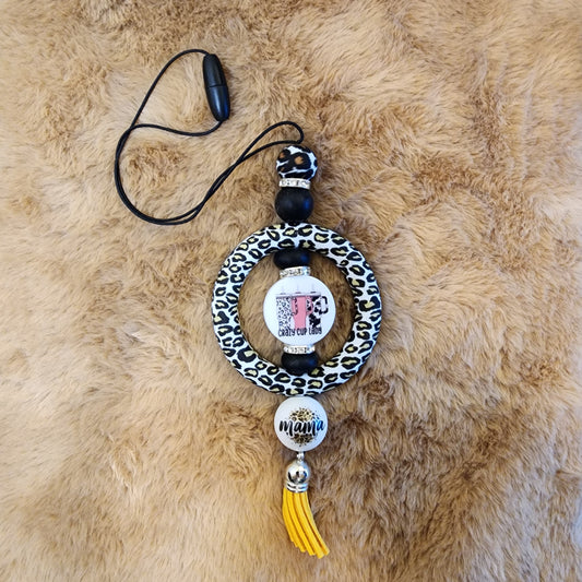 Leopard Print Car Charm