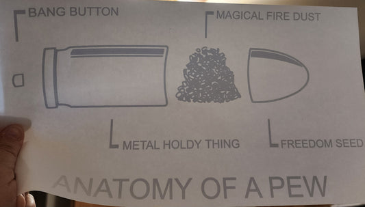 Anatomy of a Pew Patriotic Screen Print
