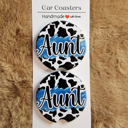 Aunt 2 pc Ceramic Coaster Set