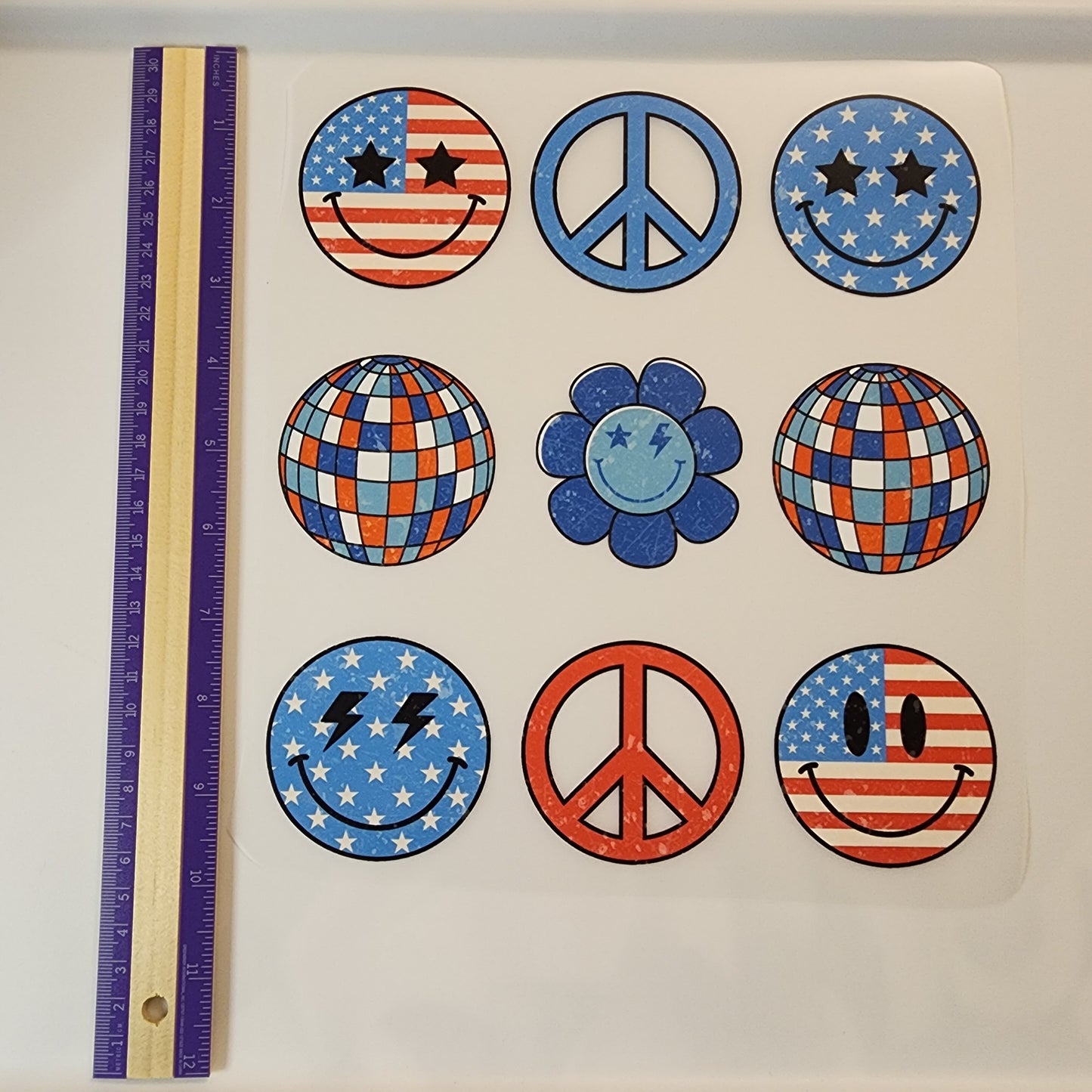 Patriotic DTF shirt transfers