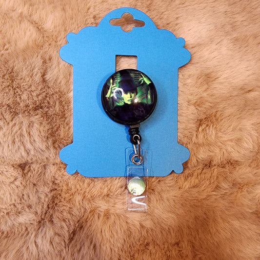 Wicked Glass Badge Reel