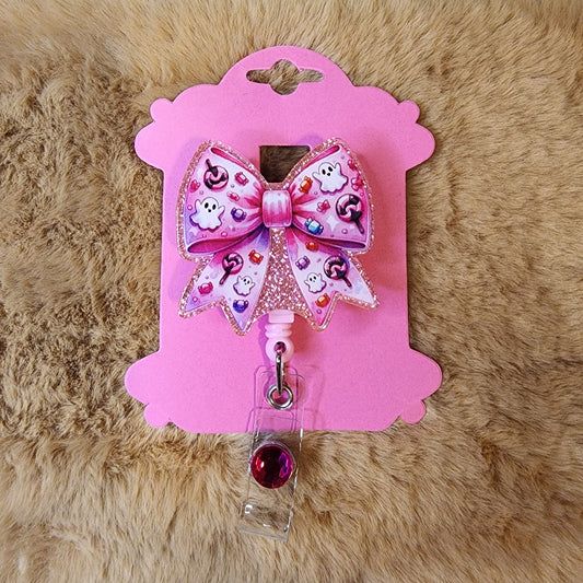 Halloween Bow Badge Reel