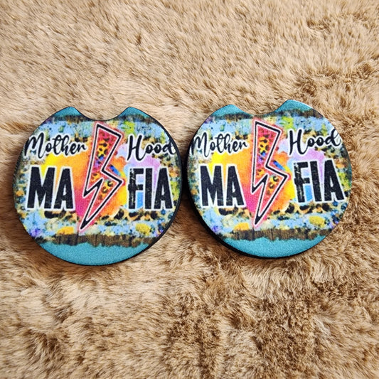 Motherhood Mafia Car Coaster