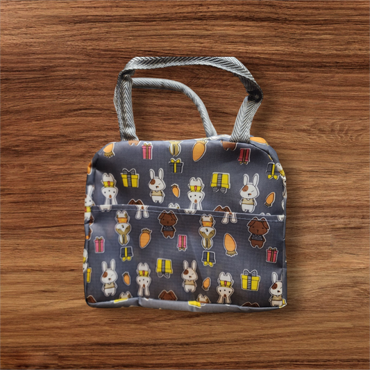 Bunny Design Small Insulated Lunch Bag