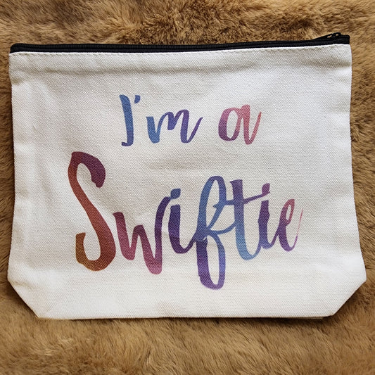 I'm a Swiftie Canvas Makeup Bag