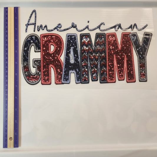American Grammy Patriotic DTF