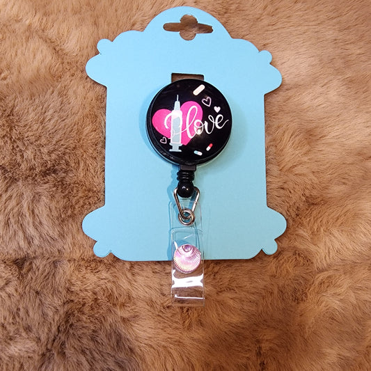 Medical Glass Badge Reel